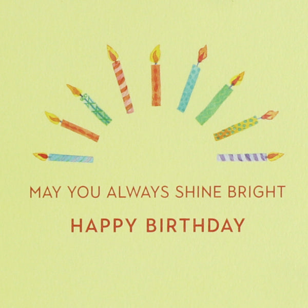 Candle Sun Birthday Card