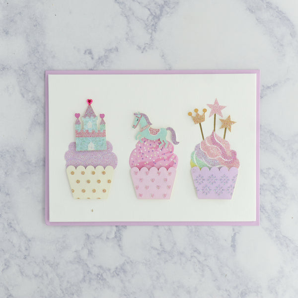 Fantasy Cupcakes Birthday Card