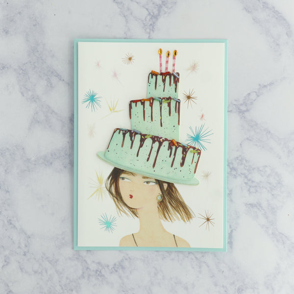 Cake Hat Birthday Card