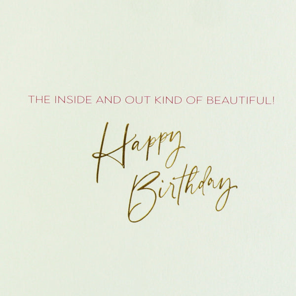Fashion Woman in Pink Birthday Card