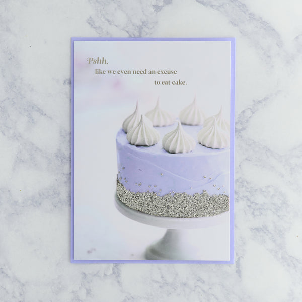 Excuse to Eat Cake Birthday Card