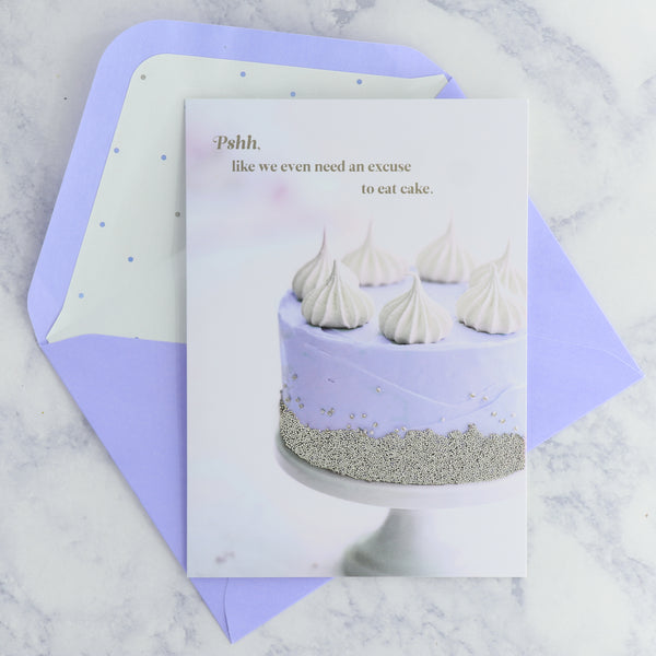 Excuse to Eat Cake Birthday Card