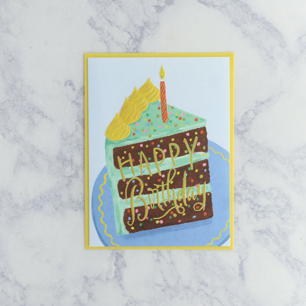 Colorful Cake Birthday Card