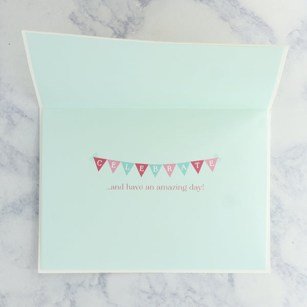 Embroidered Happy Birthday Card