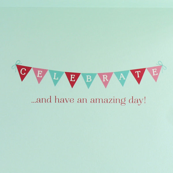 Embroidered Happy Birthday Card