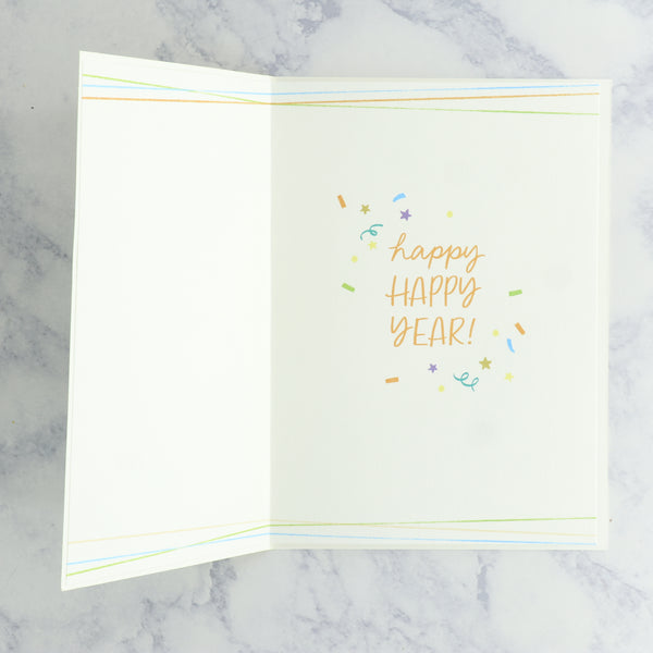 Gold Acrylic Birthday Card
