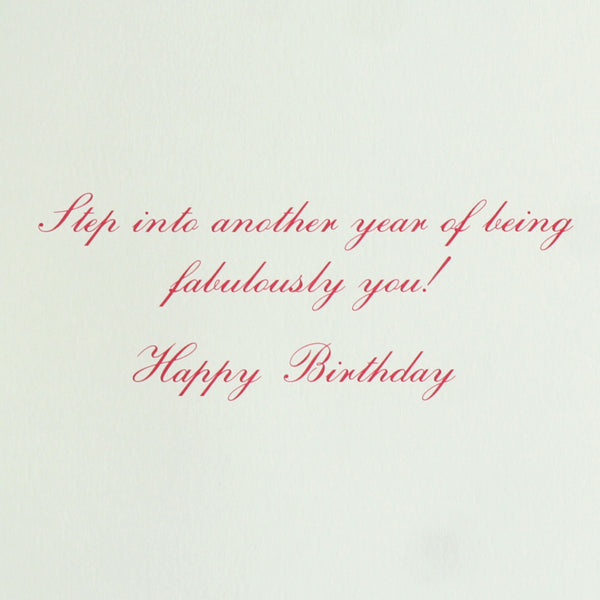Pink Gem Shoes Birthday Card