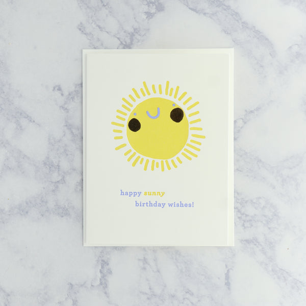 Sun Icon Birthday Card
