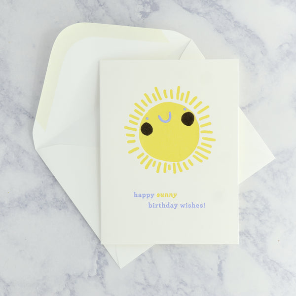 Sun Icon Birthday Card