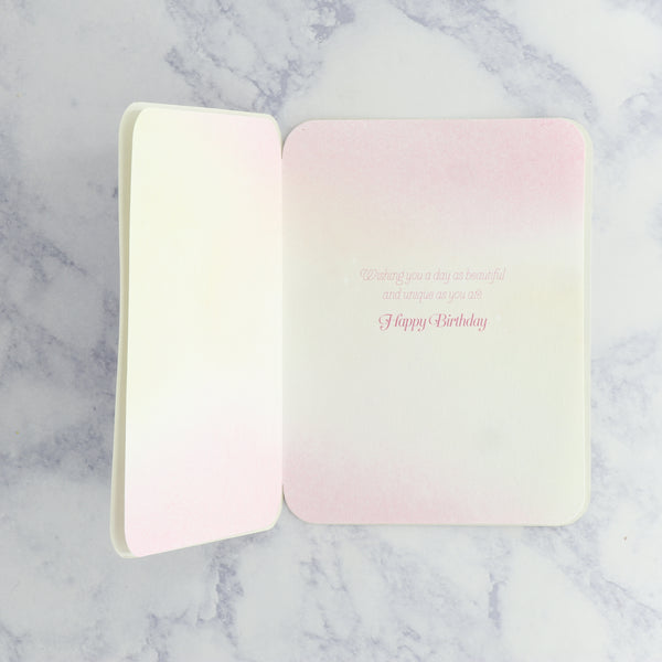 Floral Unicorn Birthday Card