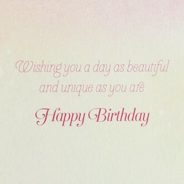 Floral Unicorn Birthday Card