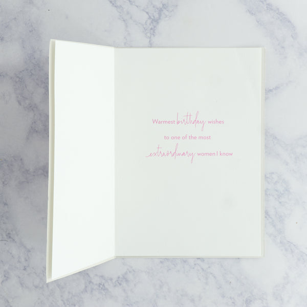 Watercolor Cake "Extraordinary Women" Birthday Card