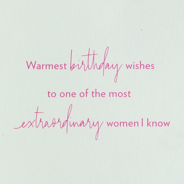 Watercolor Cake "Extraordinary Women" Birthday Card