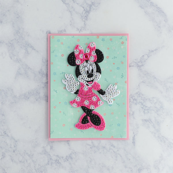 Minnie Patch w Gems Birthday Card