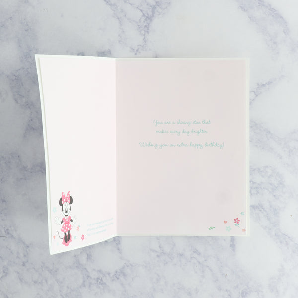 Minnie Patch w Gems Birthday Card