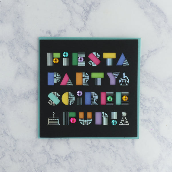 Fiesta Party Soiree Birthday Card