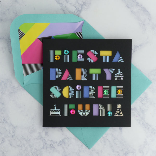 Fiesta Party Soiree Birthday Card