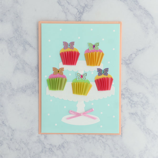 Cupcake Celebration Birthday Card