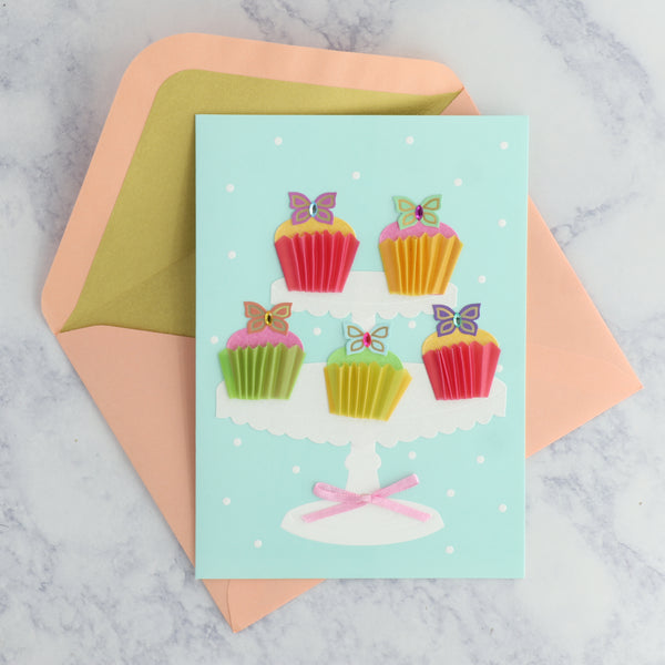 Cupcake Celebration Birthday Card