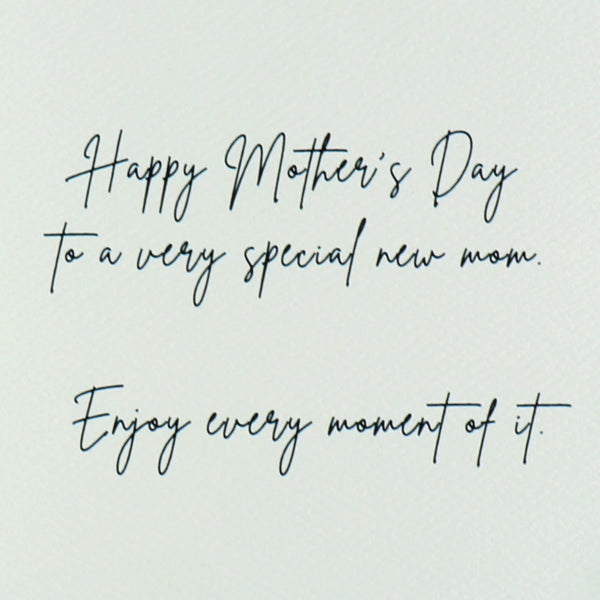 Illustrated New Mom With Bump Sketch Mother's Day Card