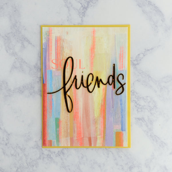 Acrylic Soul Friends Watercolor Birthday Card