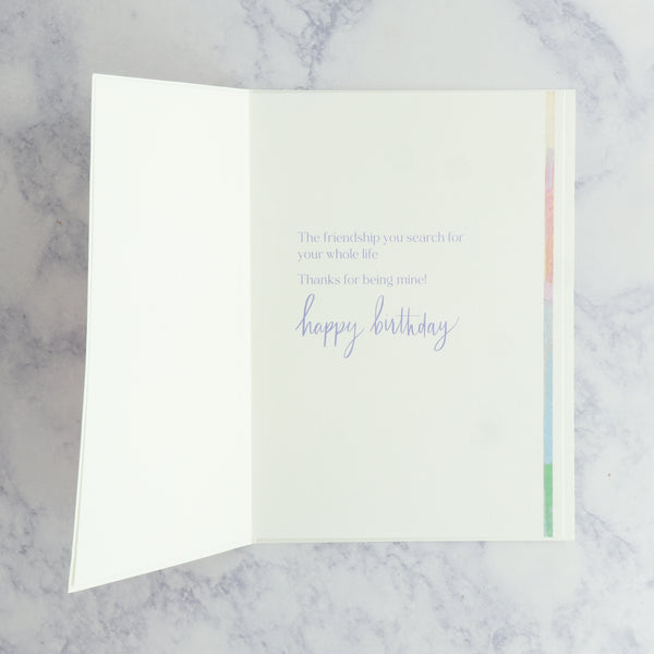 Acrylic Soul Friends Watercolor Birthday Card
