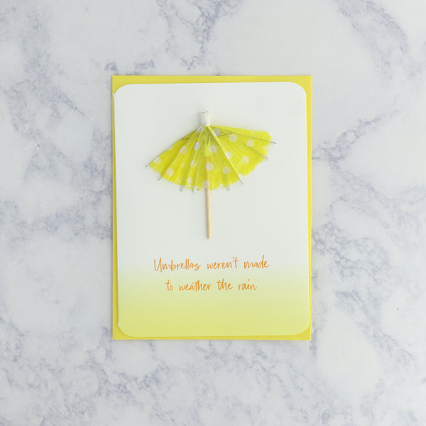 Cocktail Umbrella Friendship Card