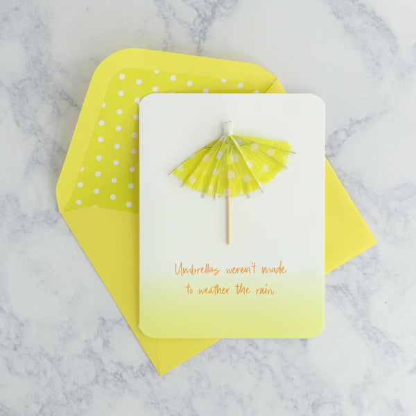 Cocktail Umbrella Friendship Card