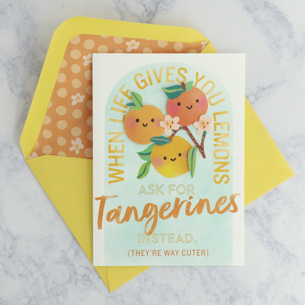 Ask for Tangerines Whimsy Friendship Card