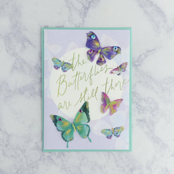 "The Butterflies Are Still There" Romance Card