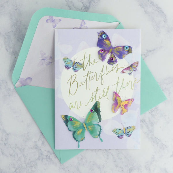 "The Butterflies Are Still There" Romance Card