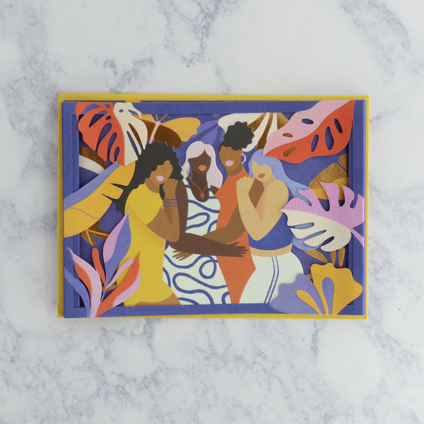 Tropical Friends Illustration Friendship Card
