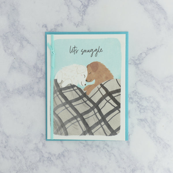 Puppy Snuggle Romance Card