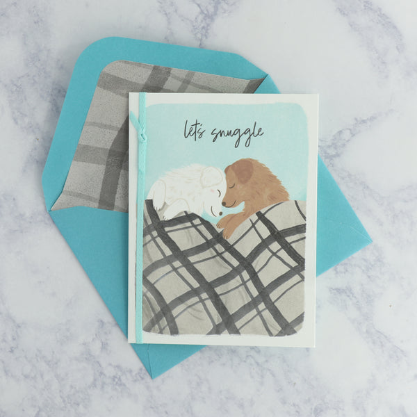 Puppy Snuggle Romance Card