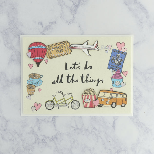 Shared Adventures "All the Things" Friendship Card