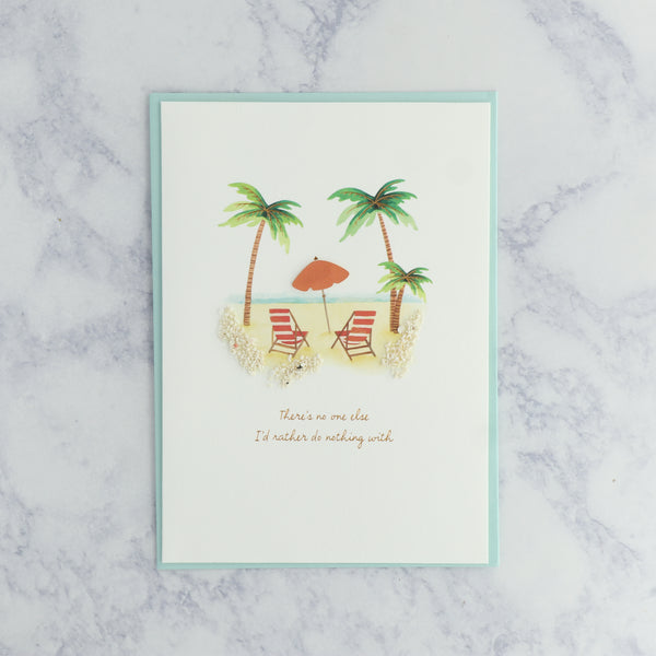 Beachside Escape Romance Card