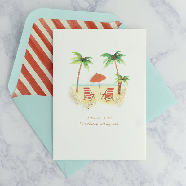 Beachside Escape Romance Card