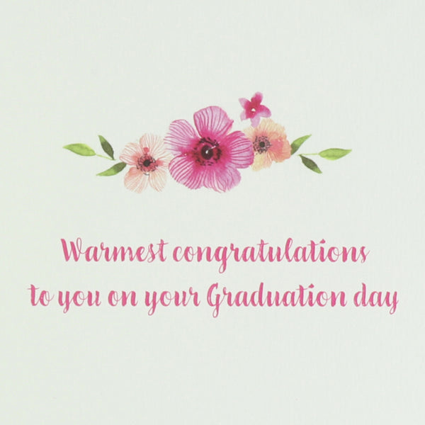 Pink Diploma Scroll Graduation Card