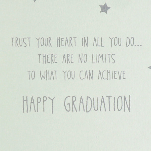 Shoot For The Moon Graduation Card