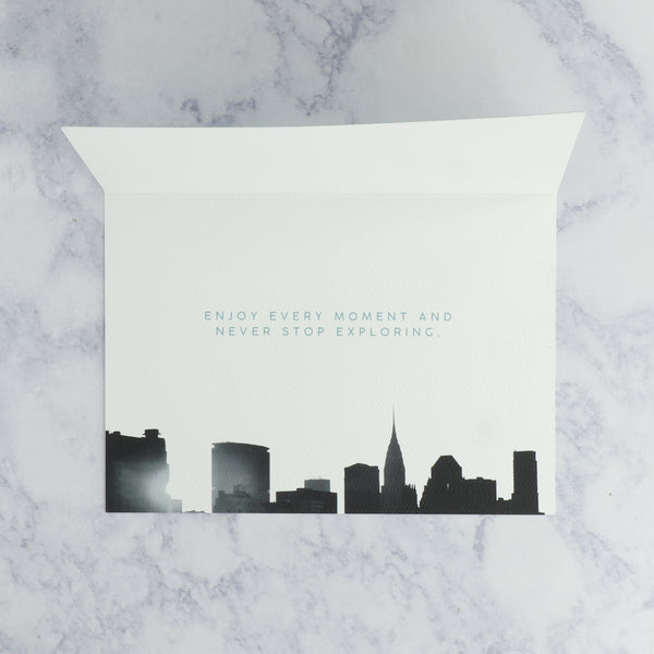 City Graphic "Adventure Awaits" Graduation Card