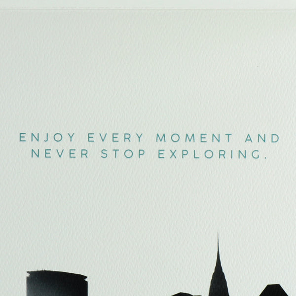 City Graphic "Adventure Awaits" Graduation Card