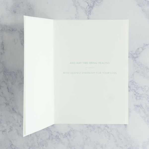 Rainbow With Cross Sympathy Card