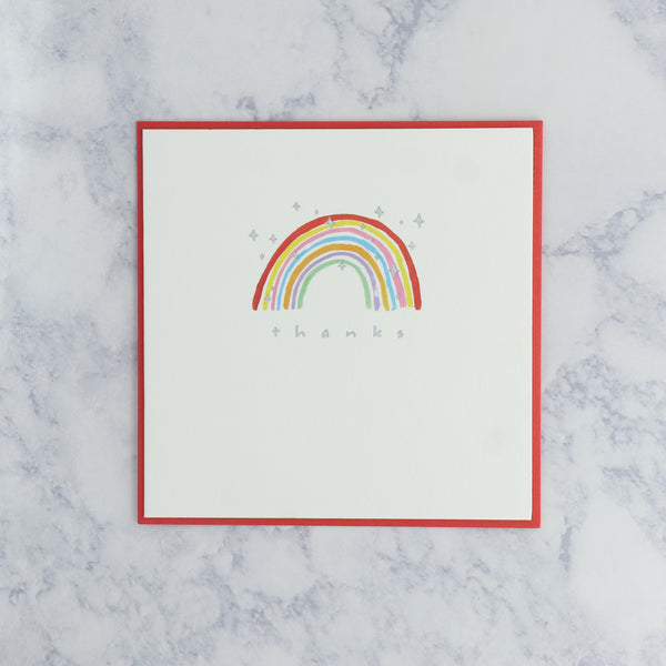 Rainbow Thank You Card