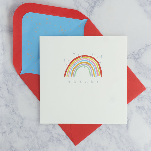 Rainbow Thank You Card