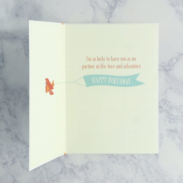 Around The World Birthday Card (For Husband)
