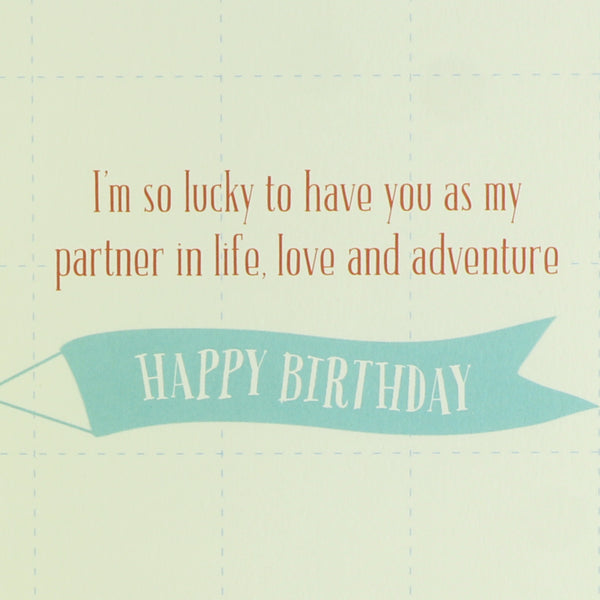 Around The World Birthday Card (For Husband)