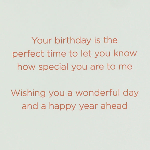 Vellum Scattered Flowers Birthday Card