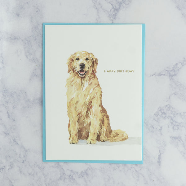 Illustrated Dog Birthday Card