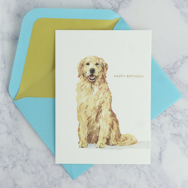 Illustrated Dog Birthday Card