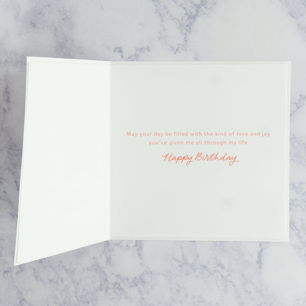Handmade Red Poppy Birthday Card (Mom)